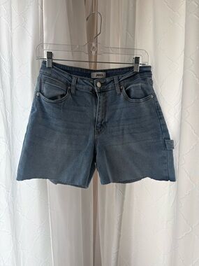 Women's Blue Denim Utility Shorts